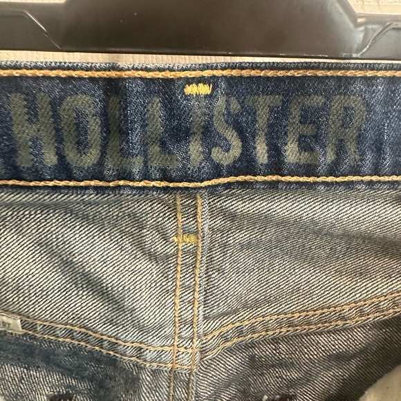 Hollister California Men’s Distressed Button Fly Jeans Size 31 Cut Off To Shorts - Picture 6 of 8